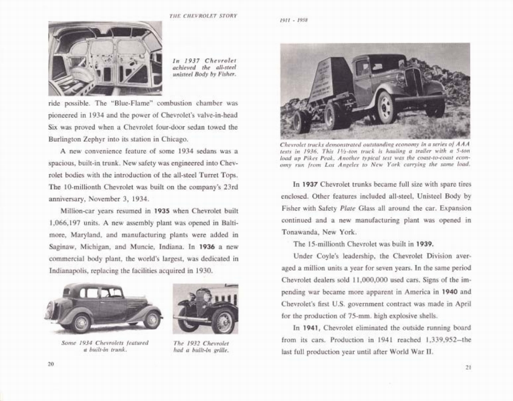 The Chevrolet Story - Published 1958 Page 14